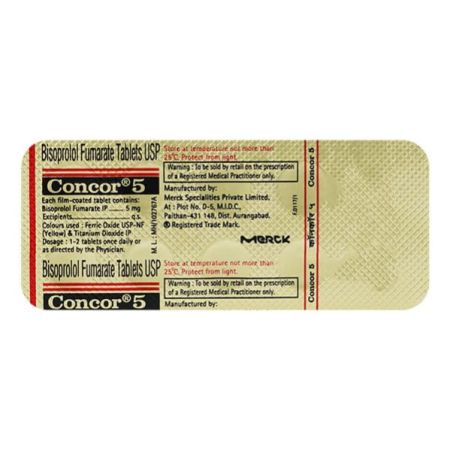 Concor 5mg Tablet 10'S