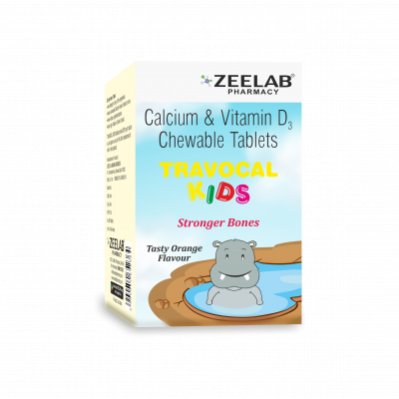 Travocal Calcium Chewable Tablet For Kids