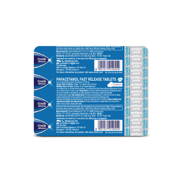 CROCIN ADVANCE Tablet 20's