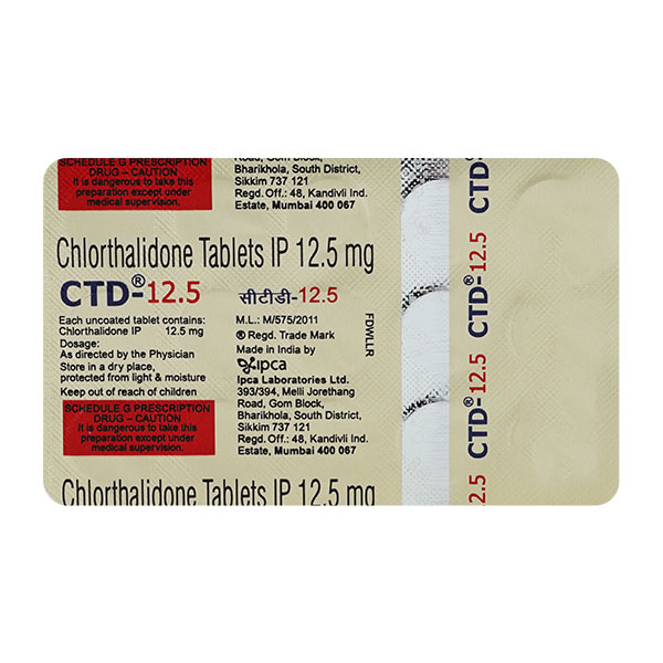 CTD 12.5mg Tablet 15'S
