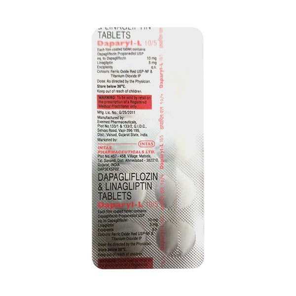 DAPARYL L 10/5 Tablet 10's