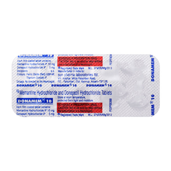 Donamem 10mg Tablet 10'S