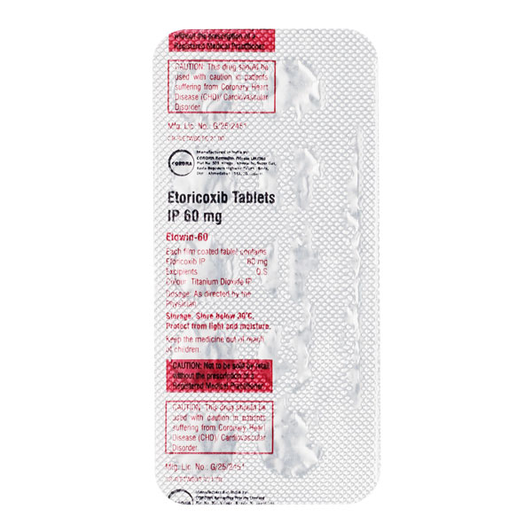 Etowin 60mg Tablet 10'S