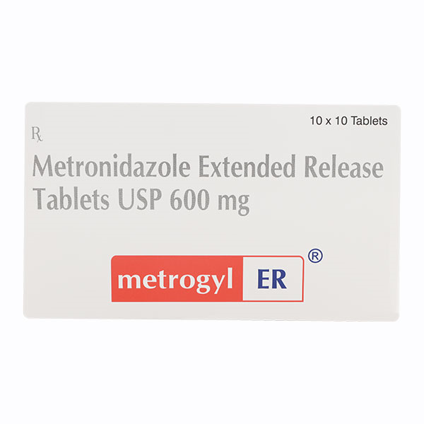 Metrogyl ER 600mg Tablet 10'S