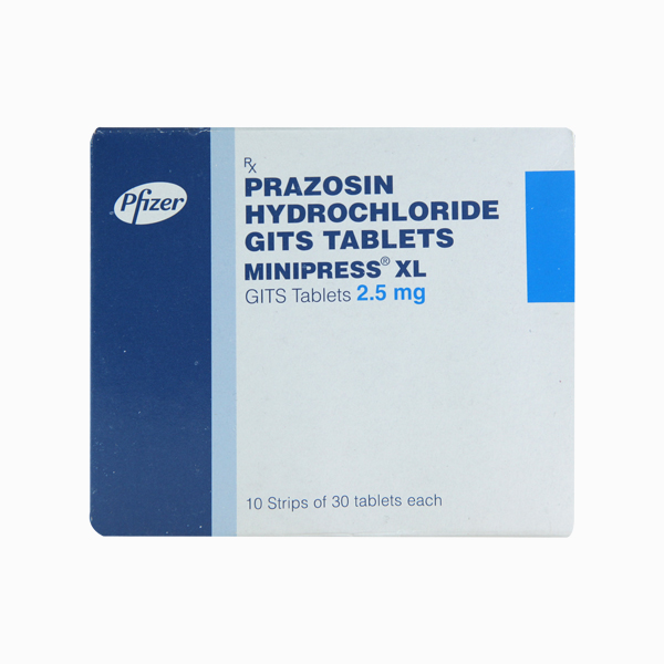 Minipress XL 2.5mg Tablet 30'S