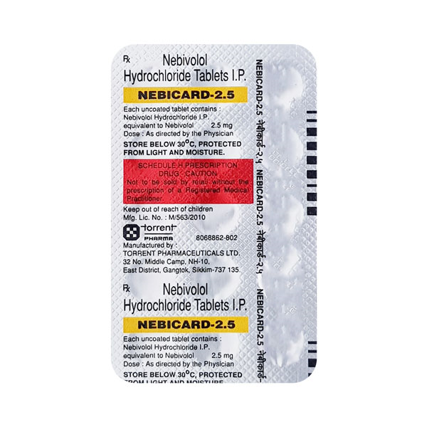 Nebicard 2.5mg Tablet 15'S