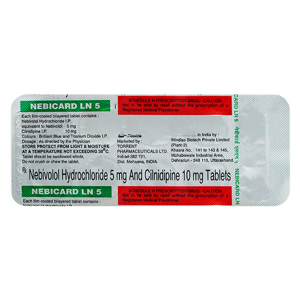 NEBICARD LN 5 Tablet 10's