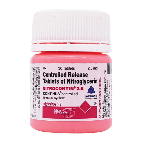Nitrocontin 2.6mg Tablet 30'S