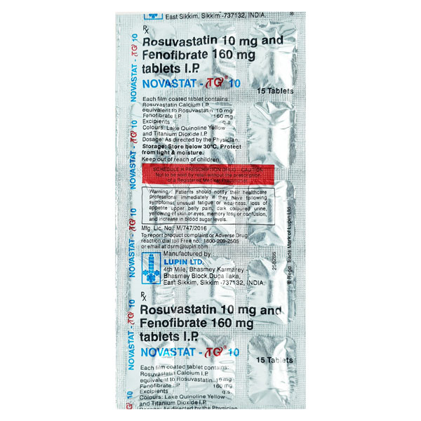Novastat TG 10 Tablet 15'S