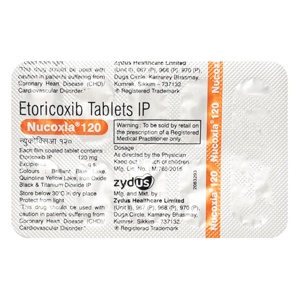 Nucoxia 120mg Tablet 10'S