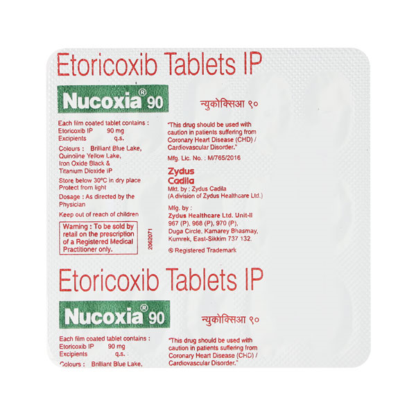 Nucoxia 90Mg Tablet 15's