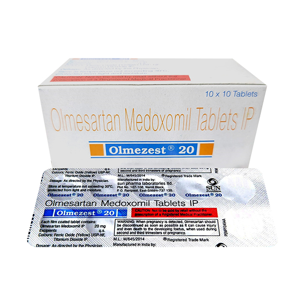 Olmezest 20mg Tablet 10'S