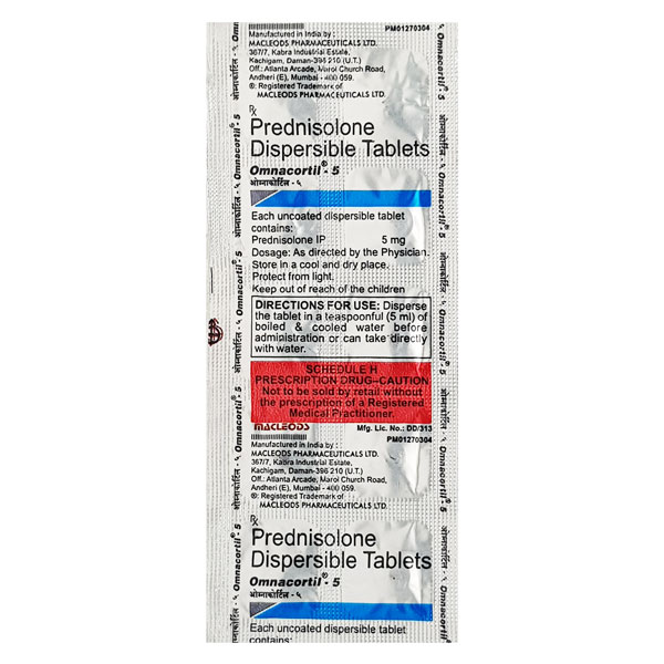 Omnacortil 5mg Tablet 10'S