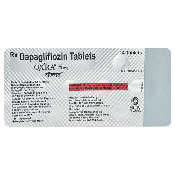 Oxra 5mg Tablet 14'S