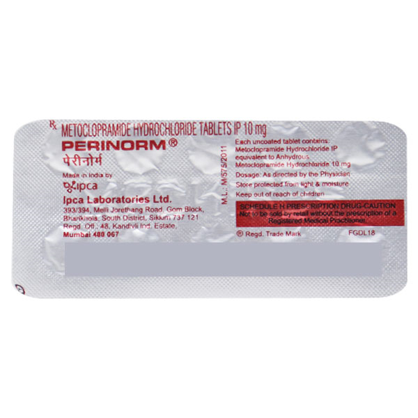 Perinorm Tablet 10'S