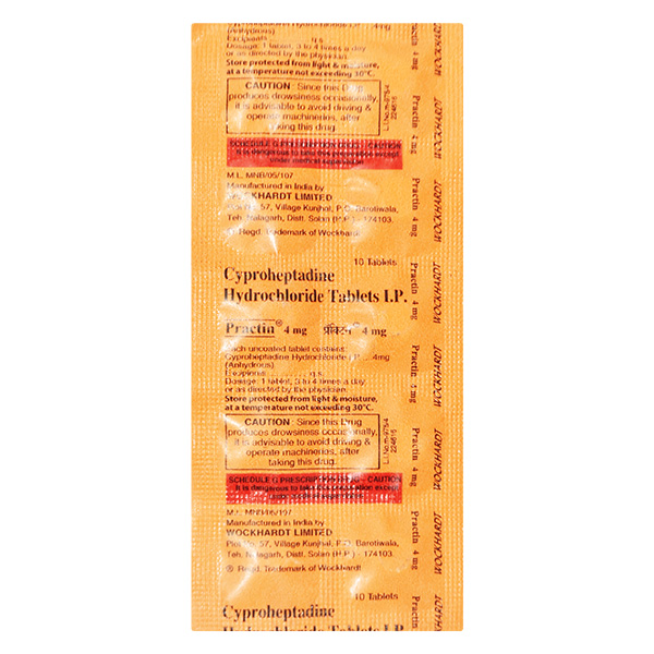 Practin 4mg Tablet 10'S