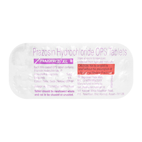 Prazopress XL 5mg Tablet 30'S