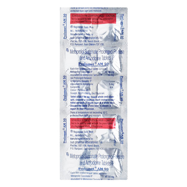 Prolomet AM 50mg Tablet 10'S