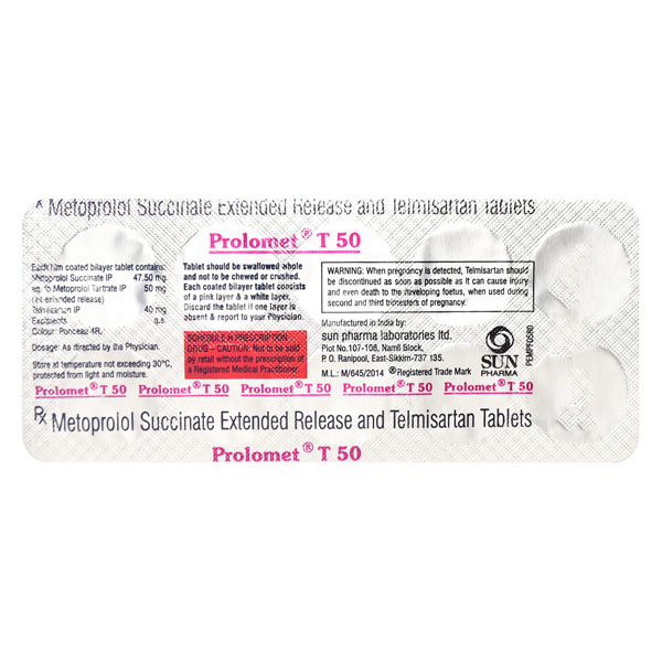 PROLOMET T 50 Tablet 10's