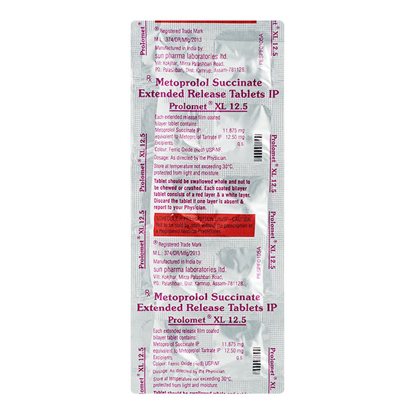 Prolomet XL 12.5mg Tablet 10'S