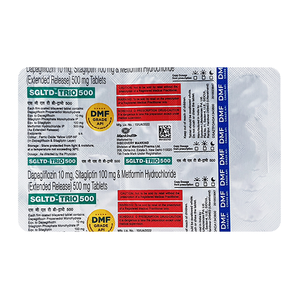 SGLTD TRIO 500 Tablet 10's