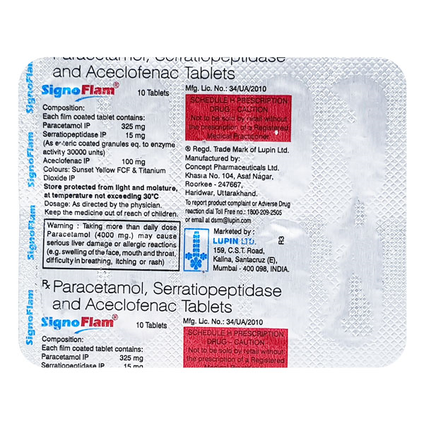 Signoflam Tablet 10'S