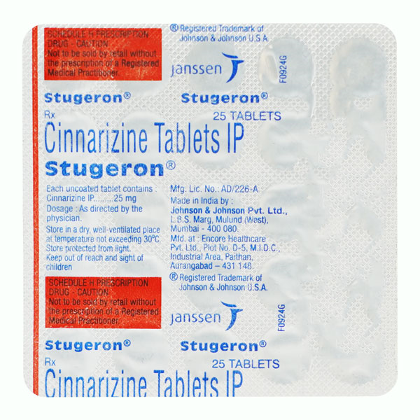 Stugeron Tablet 25'S