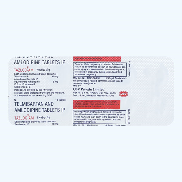 Tazloc AM 40mg Tablet 10'S
