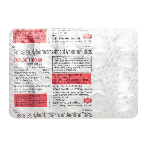 Telma AM 40mg Tablet 15'S