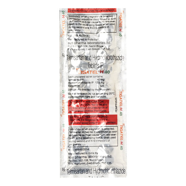 Tigatel H 40mg Tablet 10'S