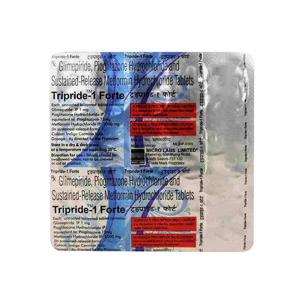 TRIPRIDE 1 FORTE Tablet 15's
