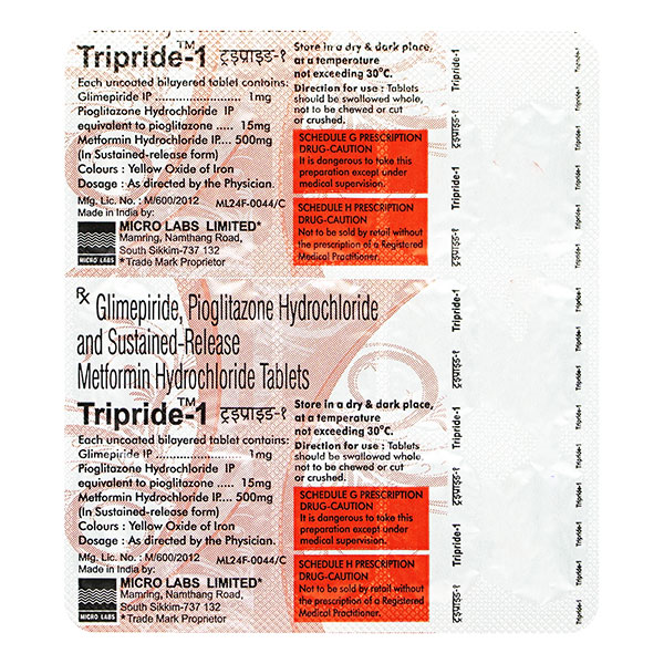 Tripride 1mg Tablet 15'S