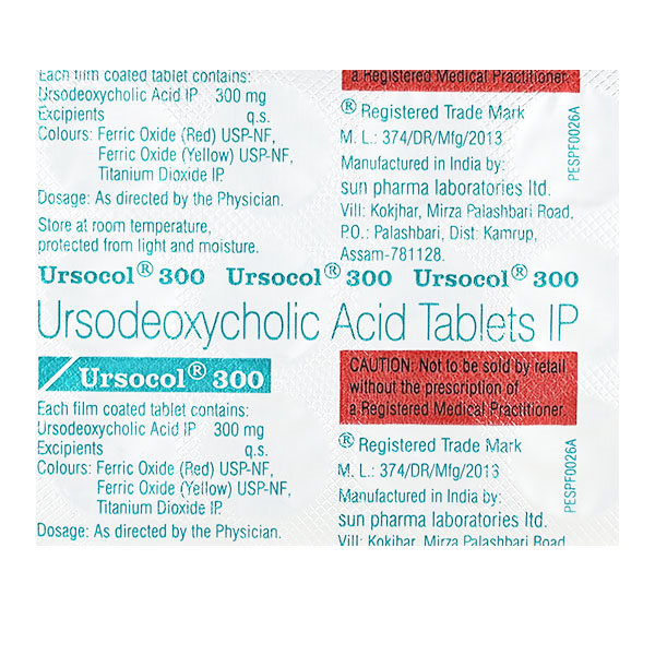 Ursocol 300mg Tablet 15'S