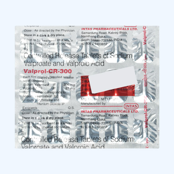 Valprol CR 300mg Tablet 15'S