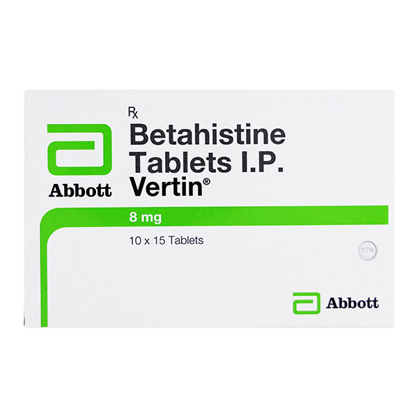 Vertin 8mg Tablet 15'S